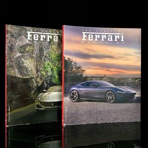 Two Ferrari Magazines Coffee Table the Prancing Horse Cars Official Non-fiction